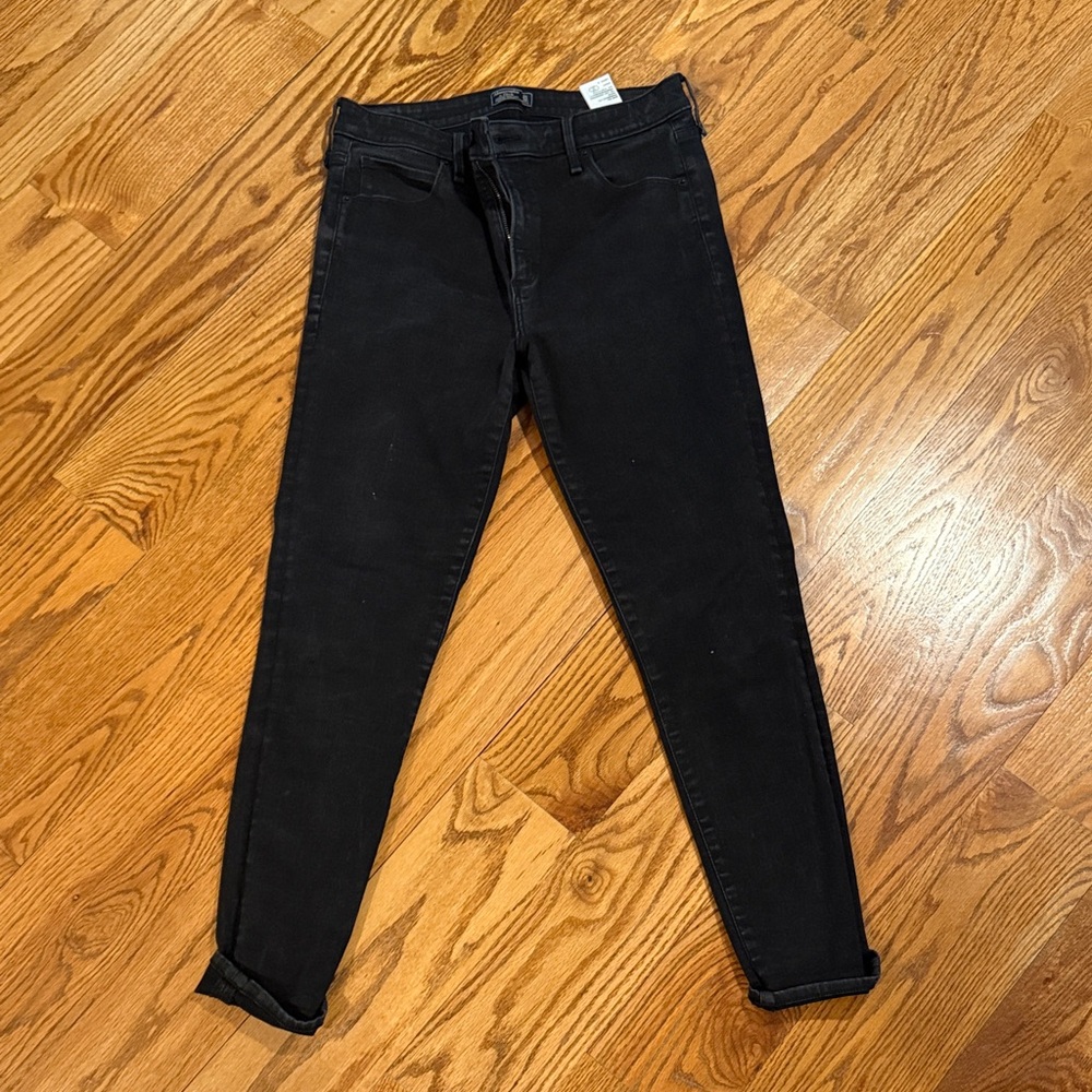 Abercrombie & Fitch Simone High Rise Super Skinny Black Women's Jeans